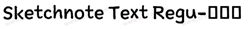 Sketchnote Text Regu字体转换